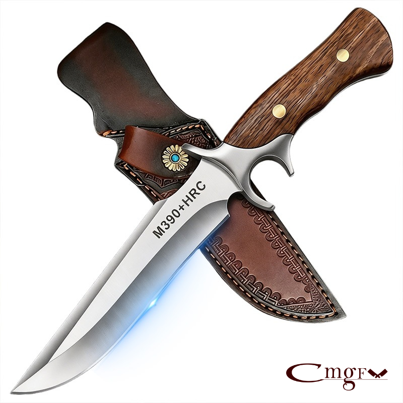 Bushcraft Knife Fixed - Outdoor-Taschenmesser aus M390-Stahl, feststehende Klinge mit