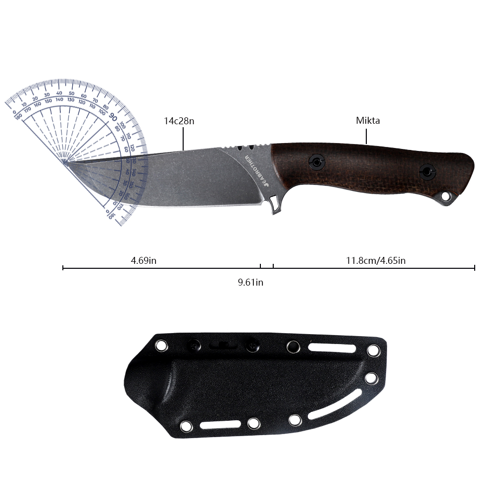 Vollständig integriertes fests – Bushcraft Knife Fixed Bewertung und Preis