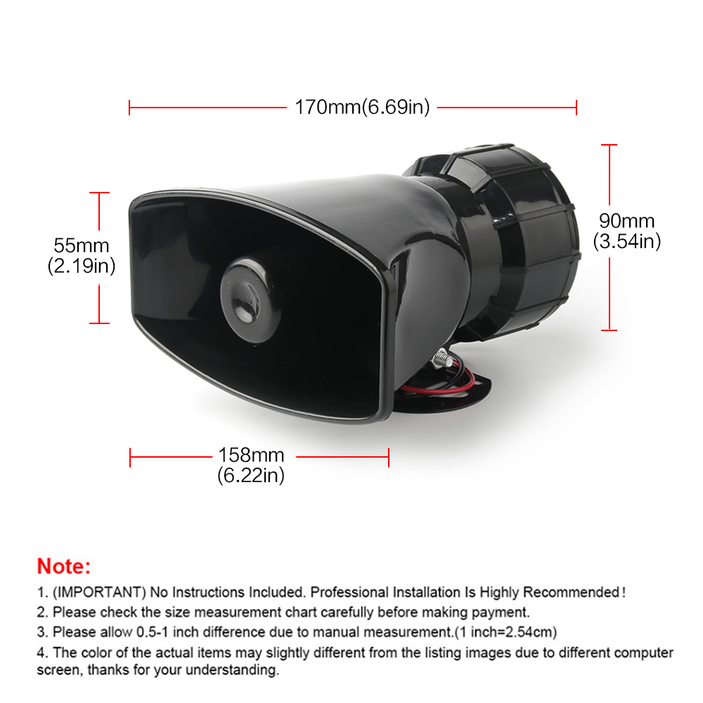 12V Lautsprecher 130dB Kabello – Emergency Whistle Loud Bewertung und Preis