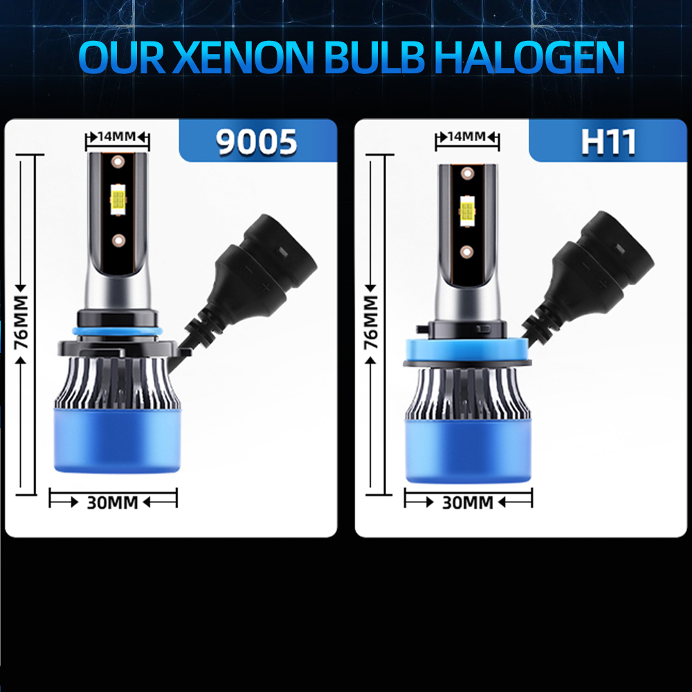 6x Combo LED-Scheinwerfer 9005 – Compass Lensatic Bewertung und Preis