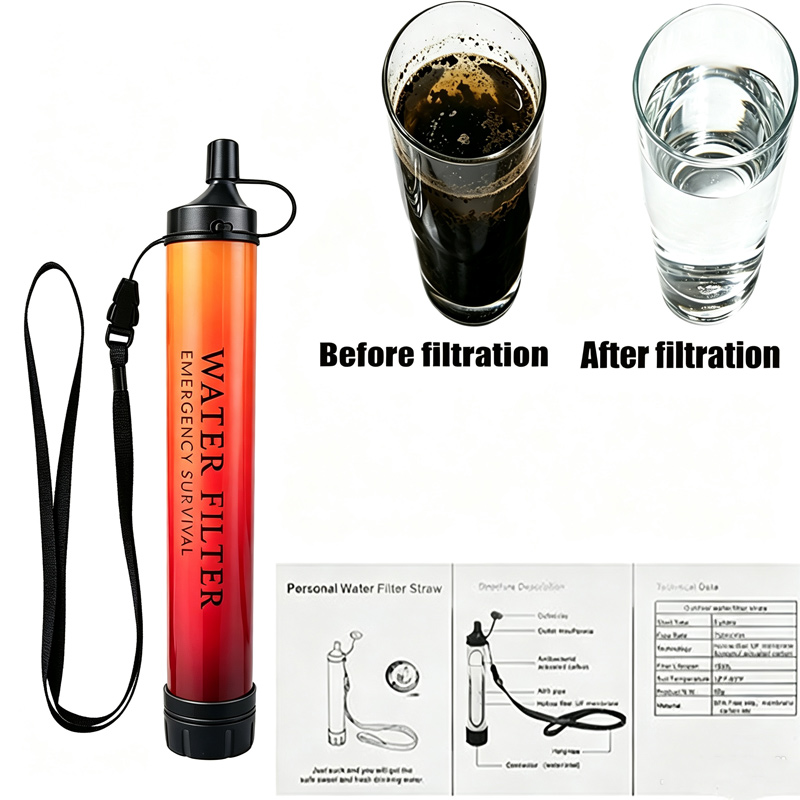 Outdoor-Notfall-Überlebens-Was – Water Purification Straw Bewertung und Preis